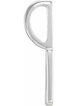 Platinum Pierced Heart Charm/Pendant