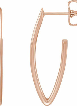 Sterling Silver Geometric 26 mm Hoop Earrings