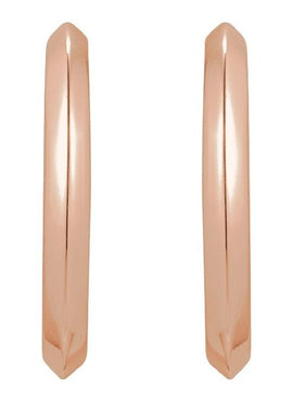 Sterling Silver Knife-Edge 10 mm Hoop Earrings