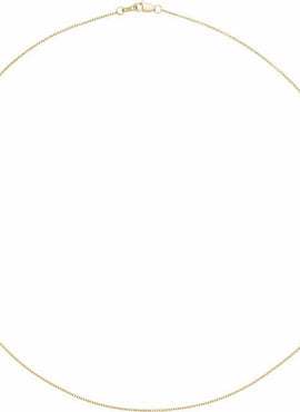14K Yellow Gold Sideways Off-Center Heart 18