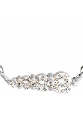 Platinum 1/10 CTW Natural Diamond Graduated 16
