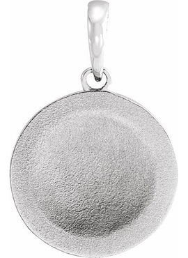 Sterling Silver Floral Pendant