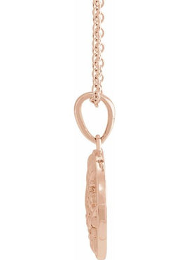 Sterling Silver Floral Pendant
