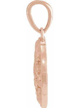 Sterling Silver Floral Pendant