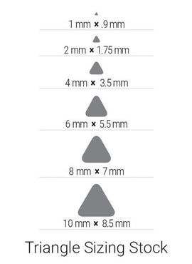 Sterling Silver 3.5x1.5 mm Flat Sizing Stock
