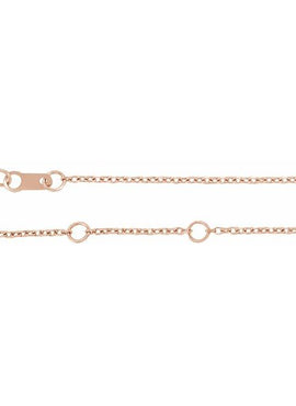 14K Rose Gold Natural Multi-Gemstone Bar 6 1/2-7 1/2