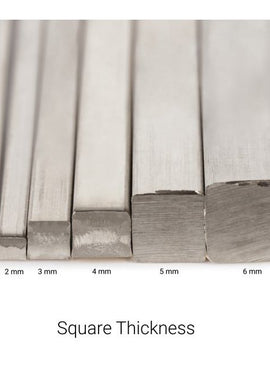 Sterling Silver 3.5x1.5 mm Flat Sizing Stock