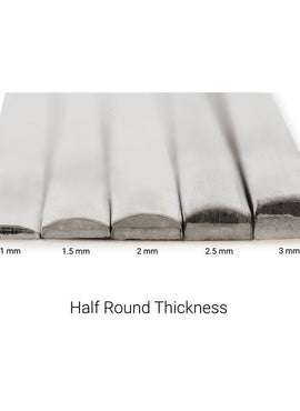 Sterling Silver 3.5x1.5 mm Flat Sizing Stock