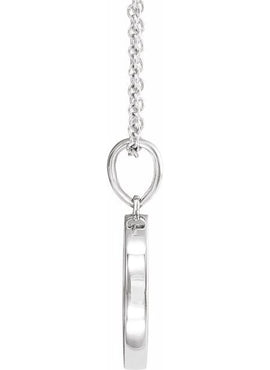 Platinum Natural Multi-Gemstone Petite Moon & Star Pendant