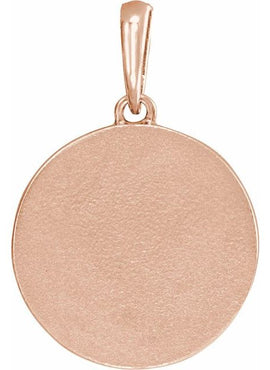 Platinum Natural Multi-Gemstone Petite Moon & Star Pendant