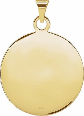 14K Yellow Gold 23 mm Cross Pendant