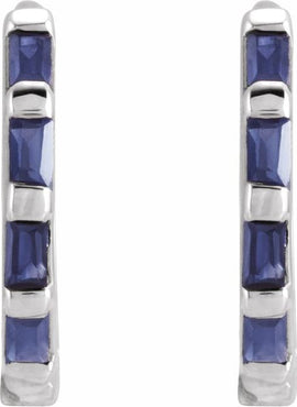 14K Yellow Gold 1/10 CTW Natural Diamond Huggie Earrings
