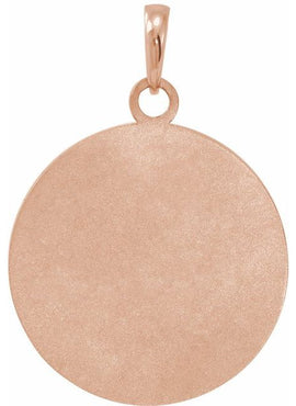 Sterling Silver Live Engraved Disc 16-18