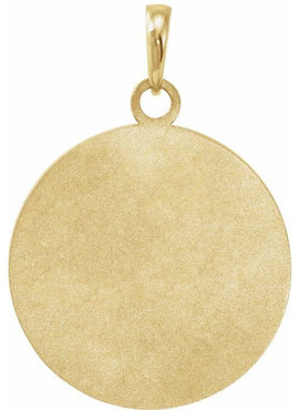 Sterling Silver Live Engraved Disc 16-18