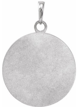 Sterling Silver Live Engraved Disc 16-18