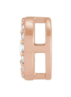 14K Rose Gold Natural White Opal  & .05 CTW Natural Diamond Halo-Style Pendant
