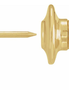 14K Yellow Gold Cross Lapel Pin