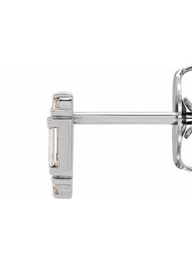 Sterling Silver 1/10 CTW Natural Diamond Earrings