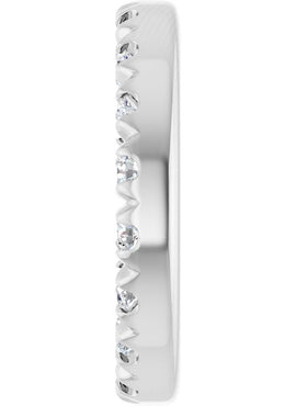 Platinum 4.6 mm ID 1/8 CTW Natural Diamond French-Set Earring Jackets