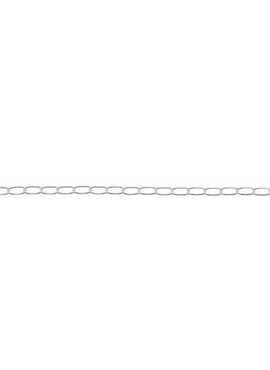 Sterling Silver 4.7 mm Elongated Curb 7