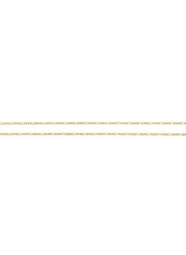 14K Yellow Gold 1.9 mm Diamond-Cut Figaro 16