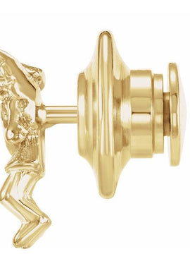 Sterling Silver Praying Angel Lapel Pin