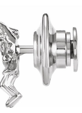 Sterling Silver Praying Angel Lapel Pin