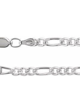 Sterling Silver 3.5 mm Figaro 24