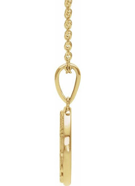 Platinum Floral Pendant
