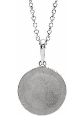 Platinum Floral Pendant