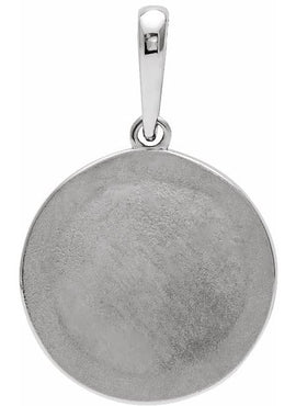 Platinum Floral Pendant