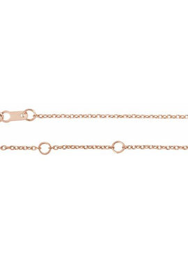 14K Rose Gold .015 CTW Natural Diamond Angel Wing 6 1/2-7 1/2