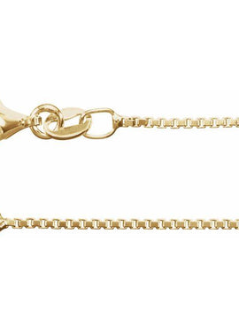 18K Yellow Gold Vermeil Diamond-Cut Box 16