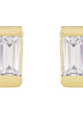 14K Yellow Gold 3/8 CTW Lab-Grown Diamond Earrings