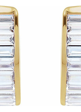 14K Yellow Gold 3/4 CTW Lab-Grown Diamond Ear Cuff