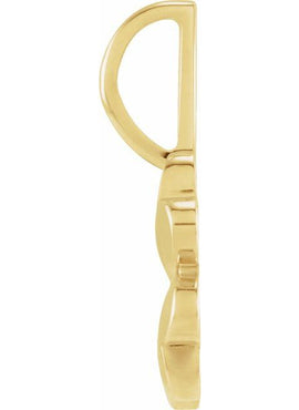 14K Yellow Gold Four-Leaf Clover Charm/Pendant