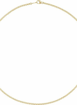 18K White Gold 2.4 mm Rolo 18