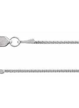 14K Yellow Gold Recycled Metal 1 mm Rounded Box Chain by the Inch