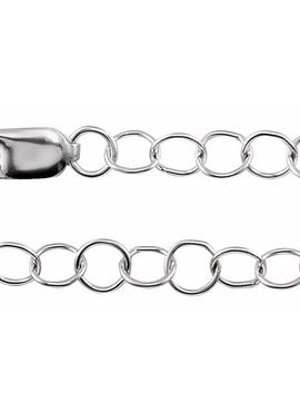 14K Yellow Gold Recycled Metal 3.5 mm Round Cable Chain by the Inch