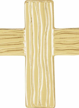 10K Yellow Gold The Rugged Cross® Lapel Pin
