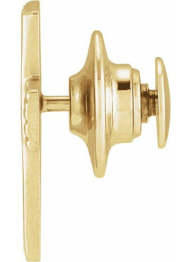 10K Yellow Gold The Rugged Cross® Lapel Pin