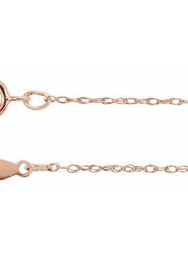 10K Rose Gold .85 mm Rope 16