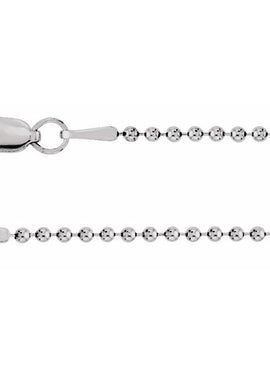 Sterling Silver 1.5 mm Hollow Bead 24