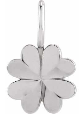 14K Yellow Gold Four-Leaf Clover Charm/Pendant