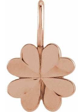 14K Yellow Gold Four-Leaf Clover Charm/Pendant