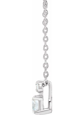 14K Yellow Gold 1/4 CTW Lab-Grown Diamond Claw-Prong 16-18
