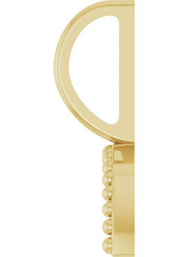 14K White Gold Rainbow Charm/Pendant