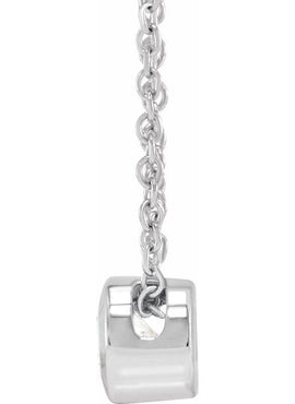 14K Yellow Gold 1/4 CT Lab-Grown Diamond Solitaire 16-18