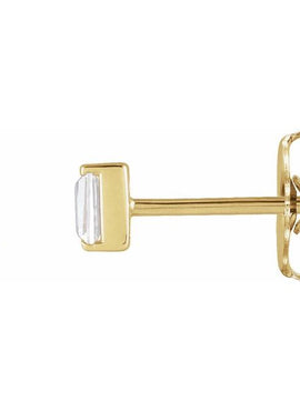 14K Yellow Gold .02 CTW Natural Diamond Channel-Set Earrings