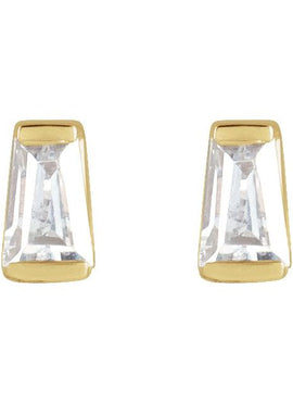 14K Yellow Gold .02 CTW Natural Diamond Channel-Set Earrings